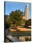 Skyline of Downtown, Omaha, Nebraska-Gayle Harper-Stretched Canvas