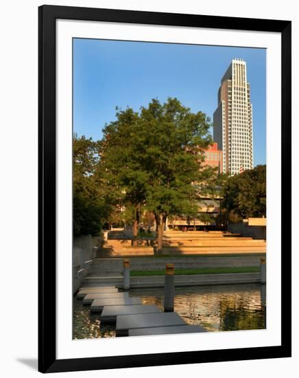 Skyline of Downtown, Omaha, Nebraska-Gayle Harper-Framed Photographic Print