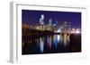 Skyline of Downtown Philadelphia, Pennsylvania.-SeanPavonePhoto-Framed Photographic Print