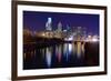 Skyline of Downtown Philadelphia, Pennsylvania.-SeanPavonePhoto-Framed Photographic Print