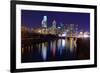 Skyline of Downtown Philadelphia, Pennsylvania.-SeanPavonePhoto-Framed Photographic Print