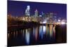 Skyline of Downtown Philadelphia, Pennsylvania.-SeanPavonePhoto-Mounted Photographic Print