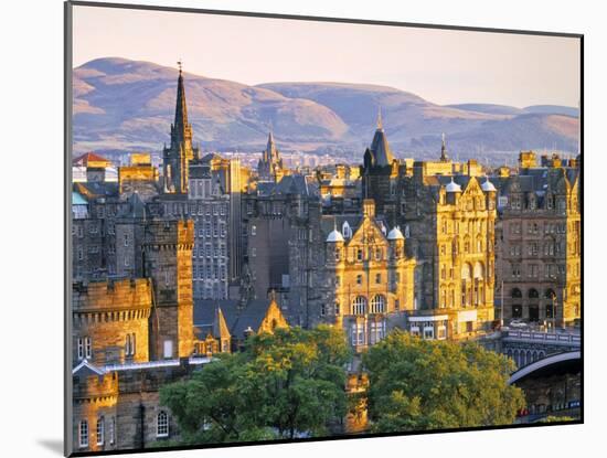 Skyline of Edinburgh, Scotland-Doug Pearson-Mounted Photographic Print