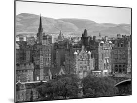 Skyline of Edinburgh, Scotland-Doug Pearson-Mounted Photographic Print