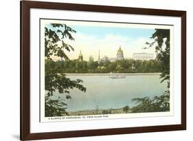 Skyline of Harrisburg, Pennsylvania-null-Framed Art Print