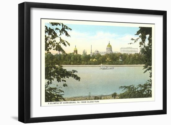 Skyline of Harrisburg, Pennsylvania-null-Framed Art Print