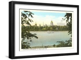 Skyline of Harrisburg, Pennsylvania-null-Framed Art Print