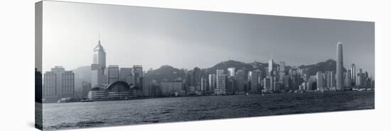 Skyline of Hong Kong Island from Kowloon, Hong Kong, China-Michele Falzone-Stretched Canvas