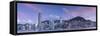 Skyline of Hong Kong Island, Hong Kong, China-Ian Trower-Framed Stretched Canvas