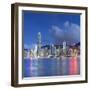 Skyline of Hong Kong Island, Hong Kong, China-Ian Trower-Framed Photographic Print