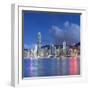 Skyline of Hong Kong Island, Hong Kong, China-Ian Trower-Framed Photographic Print