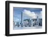 Skyline of Hong Kong Island, Hong Kong, China-Ian Trower-Framed Photographic Print