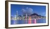 Skyline of Hong Kong Island, Hong Kong, China-Ian Trower-Framed Photographic Print