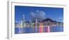 Skyline of Hong Kong Island, Hong Kong, China-Ian Trower-Framed Photographic Print