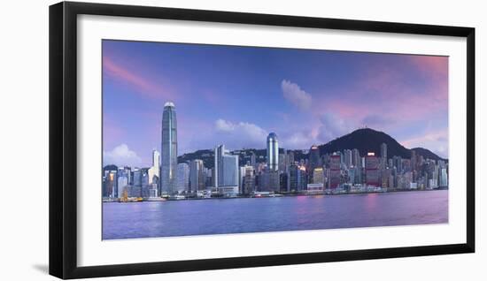 Skyline of Hong Kong Island, Hong Kong, China-Ian Trower-Framed Photographic Print