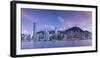 Skyline of Hong Kong Island, Hong Kong, China-Ian Trower-Framed Photographic Print