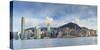 Skyline of Hong Kong Island, Hong Kong, China-Ian Trower-Stretched Canvas