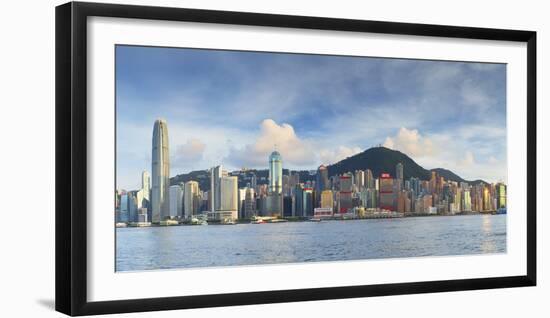 Skyline of Hong Kong Island, Hong Kong, China-Ian Trower-Framed Photographic Print