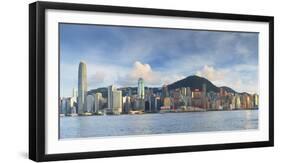 Skyline of Hong Kong Island, Hong Kong, China-Ian Trower-Framed Photographic Print