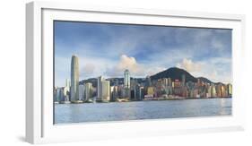 Skyline of Hong Kong Island, Hong Kong, China-Ian Trower-Framed Photographic Print