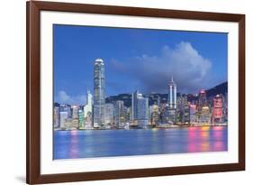 Skyline of Hong Kong Island, Hong Kong, China-Ian Trower-Framed Photographic Print