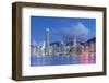 Skyline of Hong Kong Island, Hong Kong, China-Ian Trower-Framed Photographic Print