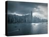 Skyline of Hong Kong Island Viewed across Victoria Harbour, Hong Kong, China-Jon Arnold-Stretched Canvas
