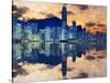 Skyline of Hong Kong Island-Sean Pavone-Stretched Canvas