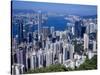 Skyline of Hong Kong Seen from Victoria Peak, China-Dallas and John Heaton-Stretched Canvas