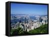 Skyline of Hong Kong Seen from Victoria Peak, China-Dallas and John Heaton-Framed Stretched Canvas