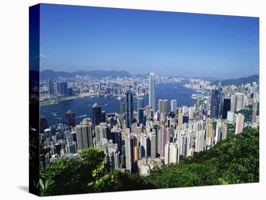 Skyline of Hong Kong Seen from Victoria Peak, China-Dallas and John Heaton-Stretched Canvas