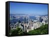 Skyline of Hong Kong Seen from Victoria Peak, China-Dallas and John Heaton-Framed Stretched Canvas