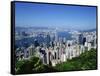 Skyline of Hong Kong Seen from Victoria Peak, China-Dallas and John Heaton-Framed Stretched Canvas