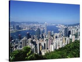 Skyline of Hong Kong Seen from Victoria Peak, China-Dallas and John Heaton-Stretched Canvas