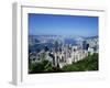Skyline of Hong Kong Seen from Victoria Peak, China-Dallas and John Heaton-Framed Premium Photographic Print