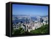 Skyline of Hong Kong Seen from Victoria Peak, China-Dallas and John Heaton-Framed Stretched Canvas