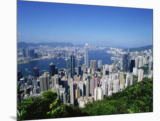 Skyline of Hong Kong Seen from Victoria Peak, China-Dallas and John Heaton-Mounted Photographic Print