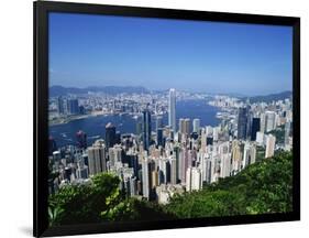 Skyline of Hong Kong Seen from Victoria Peak, China-Dallas and John Heaton-Framed Photographic Print