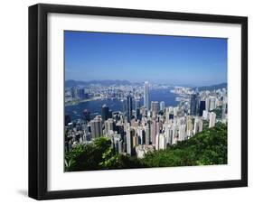 Skyline of Hong Kong Seen from Victoria Peak, China-Dallas and John Heaton-Framed Photographic Print