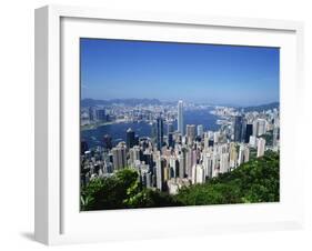 Skyline of Hong Kong Seen from Victoria Peak, China-Dallas and John Heaton-Framed Photographic Print