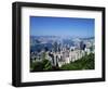 Skyline of Hong Kong Seen from Victoria Peak, China-Dallas and John Heaton-Framed Photographic Print