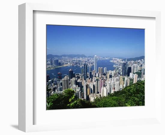 Skyline of Hong Kong Seen from Victoria Peak, China-Dallas and John Heaton-Framed Photographic Print