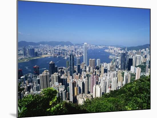 Skyline of Hong Kong Seen from Victoria Peak, China-Dallas and John Heaton-Mounted Photographic Print
