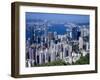 Skyline of Hong Kong Seen from Victoria Peak, China-Dallas and John Heaton-Framed Photographic Print