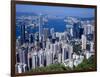 Skyline of Hong Kong Seen from Victoria Peak, China-Dallas and John Heaton-Framed Photographic Print