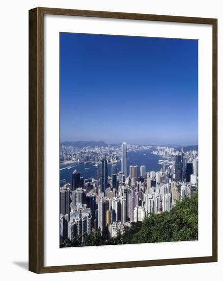 Skyline of Hong Kong Seen from Victoria Peak, China-Dallas and John Heaton-Framed Photographic Print