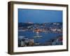 Skyline of Istanbul with a View over the Golden Horn and the Galata Bridge, Istanbul, Turkey-Levy Yadid-Framed Photographic Print