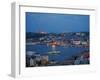 Skyline of Istanbul with a View over the Golden Horn and the Galata Bridge, Istanbul, Turkey-Levy Yadid-Framed Photographic Print