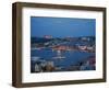 Skyline of Istanbul with a View over the Golden Horn and the Galata Bridge, Istanbul, Turkey-Levy Yadid-Framed Photographic Print