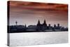 Skyline of Liverpool, 1979-Staff-Stretched Canvas